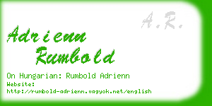 adrienn rumbold business card